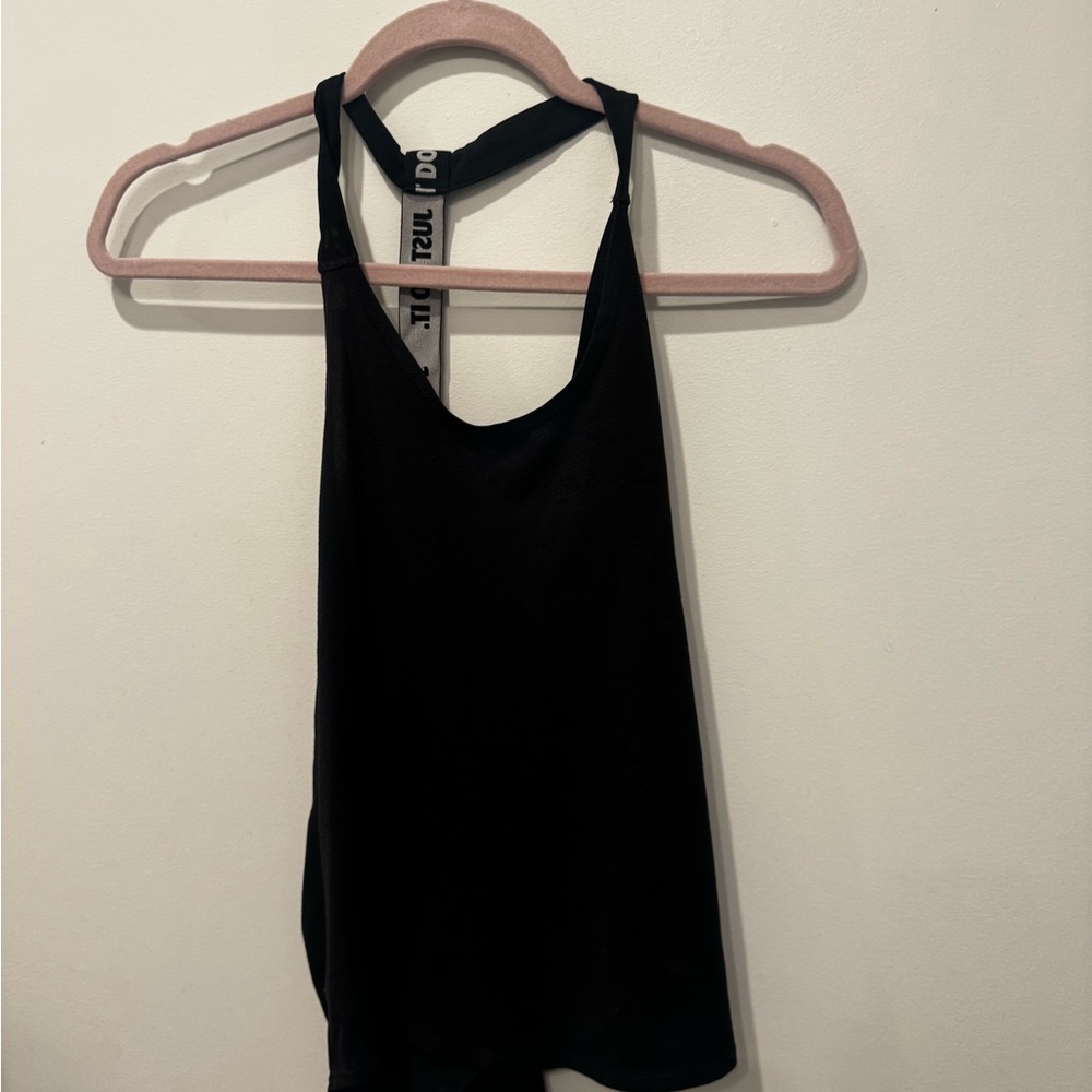 Nike Black Sleeveless Backless Tank Top